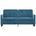 vidaXL Canapea cu 2 locuri, albastru, 140 cm, catifea vidaXL Canapea cu 2 locuri, albastru, 140 cm, catifea