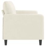 vidaXL Canapea cu 3 locuri, crem, 180 cm, catifea vidaXL Canapea cu 3 locuri, crem, 180 cm, catifea