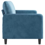 vidaXL Canapea cu 3 locuri, albastru, 180 cm, catifea vidaXL Canapea cu 3 locuri, albastru, 180 cm, catifea
