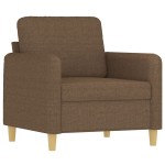 vidaXL Fotoliu canapea, maro, 60 cm, material textil
