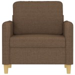 vidaXL Fotoliu canapea, maro, 60 cm, material textil