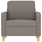 vidaXL Fotoliu canapea, gri taupe, 60 cm, material textil