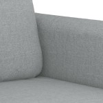 vidaXL Canapea cu 2 locuri, gri deschis, 120 cm, material textil