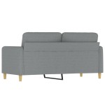 vidaXL Canapea cu 2 locuri, gri deschis, 140 cm, material textil vidaXL Canapea cu 2 locuri, gri deschis, 140 cm, material textil