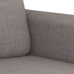 vidaXL Canapea cu 2 locuri, gri taupe, 140 cm, material textil vidaXL Canapea cu 2 locuri, gri taupe, 140 cm, material textil