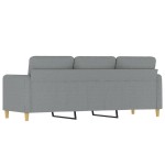 vidaXL Canapea cu 3 locuri, gri deschis, material 180CM textil vidaXL Canapea cu 3 locuri, gri deschis, material 180CM textil
