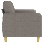 vidaXL Canapea cu 3 locuri, taupe, 180 cm, material textil