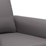 vidaXL Canapea de o persoană, gri, 60 cm, piele ecologică vidaXL Canapea de o persoană, gri, 60 cm, piele ecologică