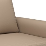 vidaXL Canapea de o persoană, cappuccino, 60 cm, piele ecologică