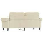 vidaXL Canapea cu 2 locuri, crem, 140 cm, piele ecologică vidaXL Canapea cu 2 locuri, crem, 140 cm, piele ecologică