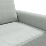 vidaXL Fotoliu canapea, gri deschis, 60 cm, catifea