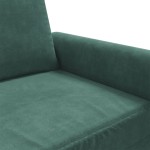 vidaXL Fotoliu canapea, verde închis, 60 cm, catifea