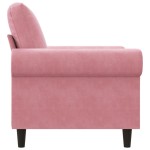 vidaXL Canapea de o persoană, Roz, 60 cm, catifea vidaXL Canapea de o persoană, Roz, 60 cm, catifea