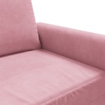 vidaXL Canapea de o persoană, Roz, 60 cm, catifea vidaXL Canapea de o persoană, Roz, 60 cm, catifea