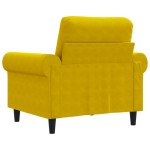 vidaXL Canapea de o persoană, galben, 60 cm, catifea vidaXL Canapea de o persoană, galben, 60 cm, catifea