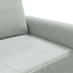 vidaXL Canapea cu 2 locuri, gri deschis, 120 cm, catifea