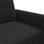 vidaXL Canapea cu 2 locuri, negru, 120 cm, catifea vidaXL Canapea cu 2 locuri, negru, 120 cm, catifea