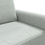 vidaXL Canapea cu 2 locuri, gri deschis, 140 cm, catifea vidaXL Canapea cu 2 locuri, gri deschis, 140 cm, catifea
