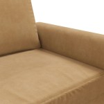 vidaXL Canapea cu 3 locuri, Maro, 180 cm, catifea vidaXL Canapea cu 3 locuri, Maro, 180 cm, catifea