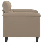 vidaXL Fotoliu canapea, gri taupe, 60 cm, textil microfibră