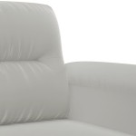 vidaXL Canapea cu 2 locuri, gri deschis, 120 cm, țesătură microfibră vidaXL Canapea cu 2 locuri, gri deschis, 120 cm, țesătură microfibră