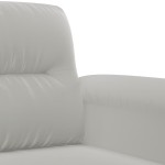vidaXL Canapea cu 2 locuri, gri deschis, 140 cm, țesătură microfibră vidaXL Canapea cu 2 locuri, gri deschis, 140 cm, țesătură microfibră