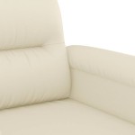 vidaXL Canapea de o persoană, crem, 60 cm, piele ecologică vidaXL Canapea de o persoană, crem, 60 cm, piele ecologică