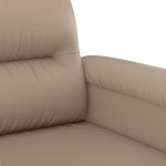 vidaXL Canapea de o persoană, cappuccino, 60 cm, piele ecologică
