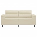 vidaXL Canapea cu 2 locuri, crem, 140 cm, piele ecologică vidaXL Canapea cu 2 locuri, crem, 140 cm, piele ecologică