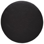 vidaXL Măsuță de cafea, negru, Ø 50x30 cm, aluminiu bătut la ciocan