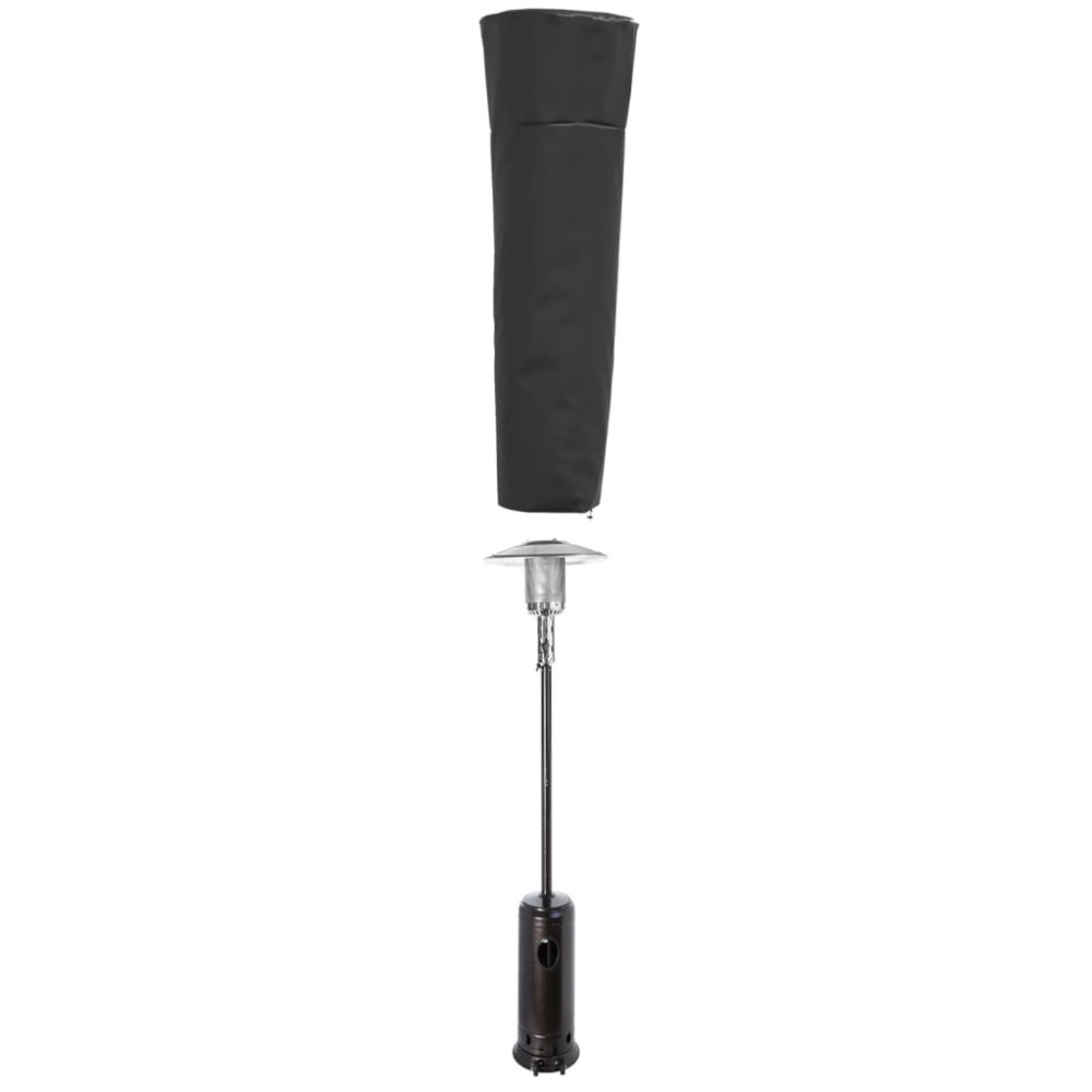 vidaXL Husă încălzitor formă de piramidă negru 86x47x241cm Oxford 420D