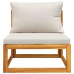 vidaXL Set mobilier de grădină cu perne, 3 piese, lemn masiv acacia vidaXL Set mobilier de grădină cu perne, 3 piese, lemn masiv acacia