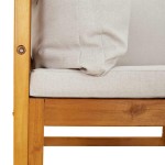 vidaXL Canapea de colț modulară, perne gri deschis, lemn masiv acacia vidaXL Canapea de colț modulară, perne gri deschis, lemn masiv acacia