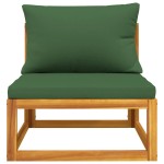 vidaXL Set canapea de grădină, 2 piese, cu perne, lemn masiv de acacia vidaXL Set canapea de grădină, 2 piese, cu perne, lemn masiv de acacia