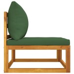vidaXL Set canapea de grădină, 2 piese, cu perne, lemn masiv de acacia vidaXL Set canapea de grădină, 2 piese, cu perne, lemn masiv de acacia