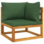 vidaXL Set canapea de grădină, 2 piese, cu perne, lemn masiv de acacia vidaXL Set canapea de grădină, 2 piese, cu perne, lemn masiv de acacia