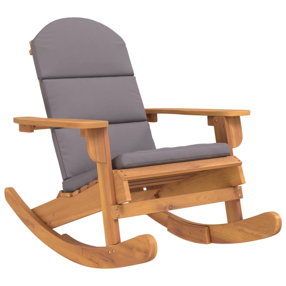 vidaXL Scaun de grădină Adirondack cu perne, lemn masiv acacia