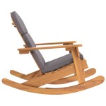 vidaXL Scaun de grădină Adirondack cu perne, lemn masiv acacia