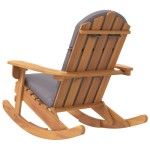 vidaXL Scaun de grădină Adirondack cu perne, lemn masiv acacia