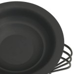 vidaXL Vatră de foc cu vătrai, 49 cm, oțel vidaXL Vatră de foc cu vătrai, 49 cm, oțel