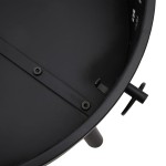 vidaXL Vatră de foc cu vătrai, 58 cm, oțel, XXL vidaXL Vatră de foc cu vătrai, 58 cm, oțel, XXL