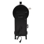 vidaXL Grătar cu peleți și coș, negru, 104 cm, fier vidaXL Grătar cu peleți și coș, negru, 104 cm, fier