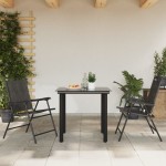 vidaXL Scaune pliante de grădină, 2 buc., gri melange, oțel/textilene vidaXL Scaune pliante de grădină, 2 buc., gri melange, oțel/textilene