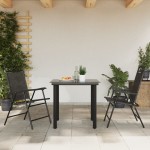 vidaXL Scaune pliante de grădină, 2 buc., gri melange, oțel/textilene vidaXL Scaune pliante de grădină, 2 buc., gri melange, oțel/textilene