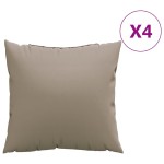vidaXL Perne de canapea, 4 buc., taupe, 40x40 cm, textil