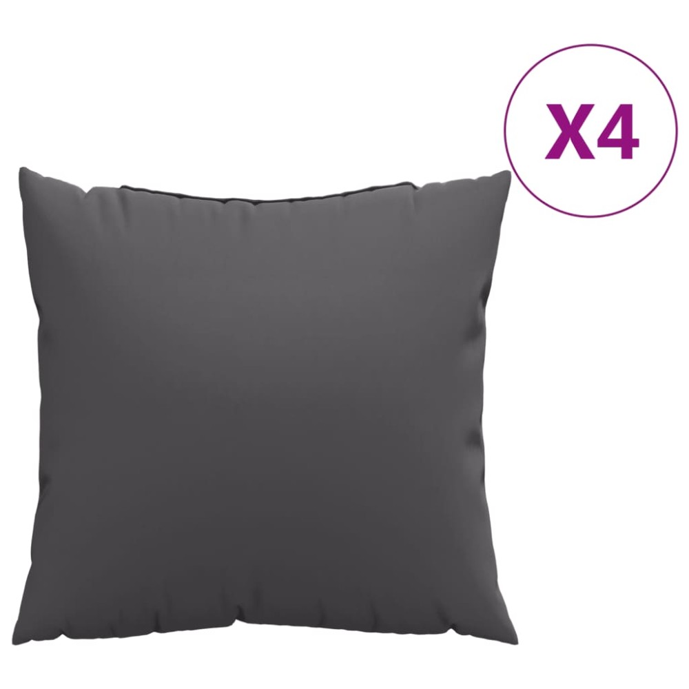 vidaXL Perne de canapea, 4 buc., antracit, 50x50 cm, textil