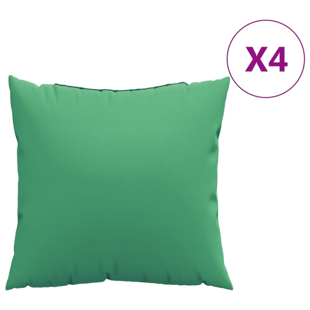 vidaXL Perne de canapea, 4 buc., verde, 50x50 cm, textil