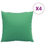 vidaXL Perne de canapea, 4 buc., verde, 50x50 cm, textil