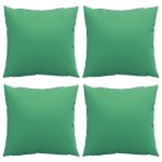 vidaXL Perne de canapea, 4 buc., verde, 50x50 cm, textil
