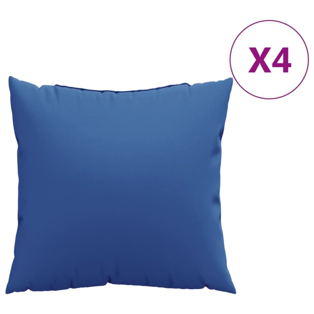 vidaXL Perne de canapea, 4 buc., albastru royal, 50x50 cm, textil